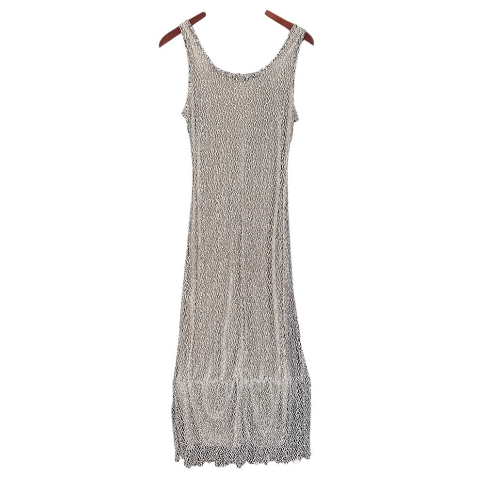 Vintage 90s ALYN PAIGE crocheted maxi dress. Size 7/8 - Picture 2 of 11